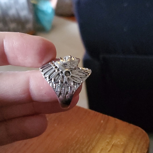 Indian / Chief head ring - Picture 4 of 4